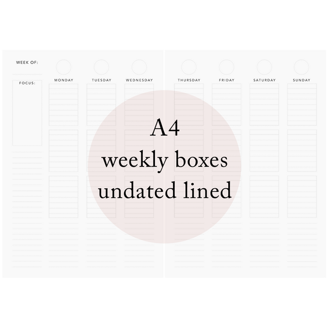 Weekly Planner – Boxes