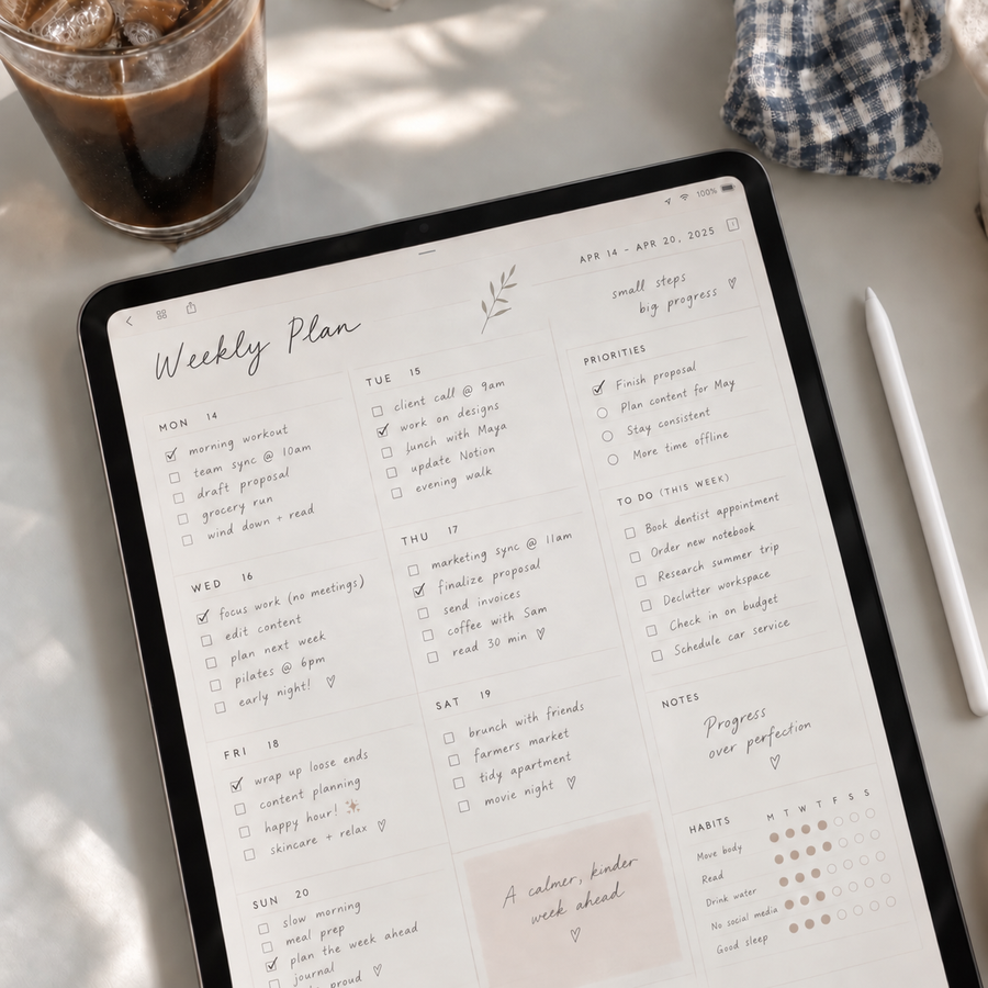 my weekly page