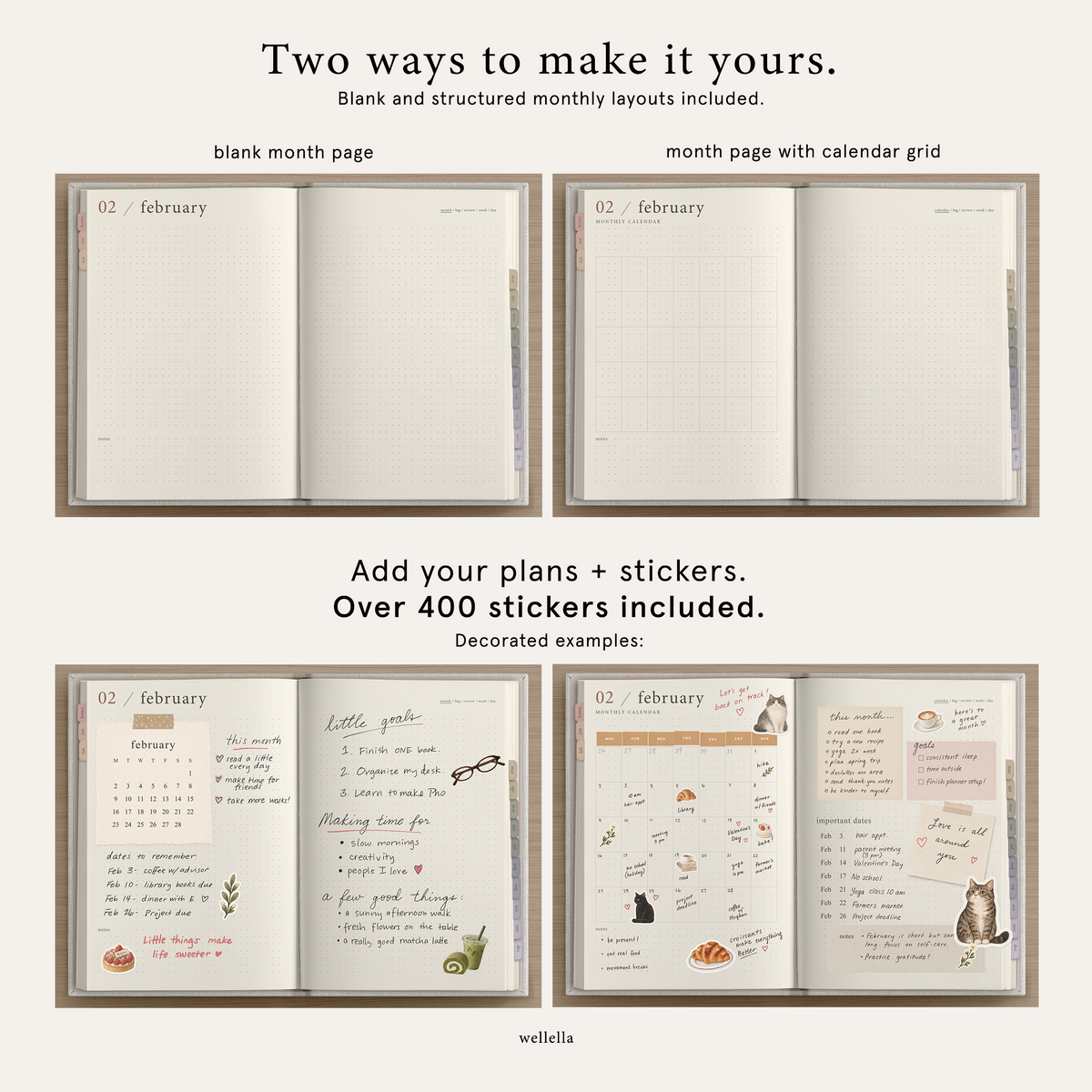 Undated Digital Bullet Journal