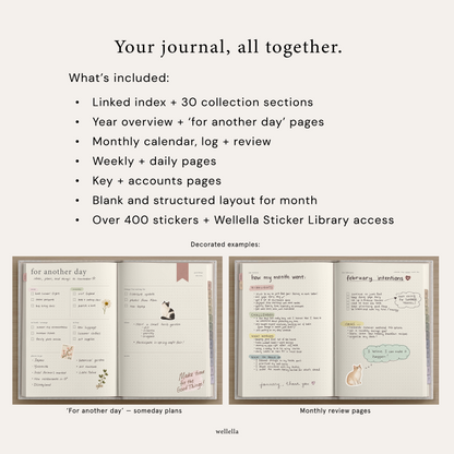 Undated Digital Bullet Journal