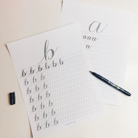 Hand Lettering Practice Sheets