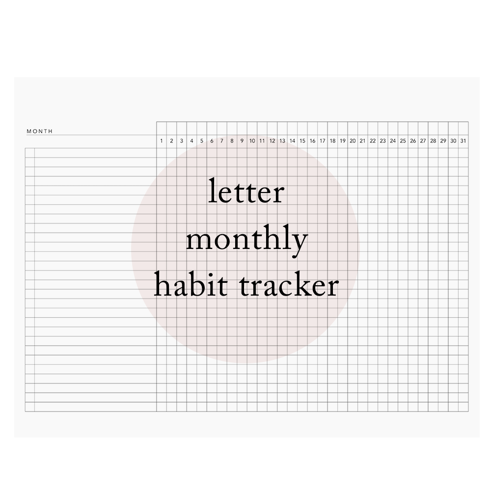 Free Habit Tracker Printables