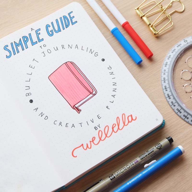 How to draw a book for beginners - Bullet Journal Monthly